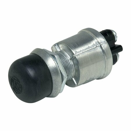 COLE HERSEE Momentary Push-Button Switch With Black Cap, Spst 90030-BP